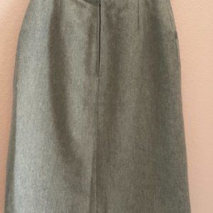 Gerard Pasquier Paris Skirt 42/12 U.S. Gray Wool Blend Bus. Casual Knit Classic